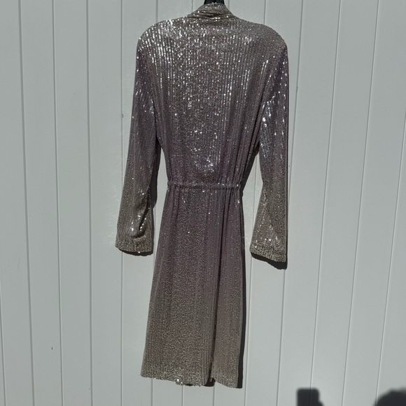 Champagne ombré full sequin duster jacket - Picture 5 of 11